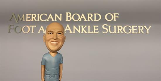 To mark his years of service, ABFAS presented Dr. Quintavalle with a bobblehead in his likeness!